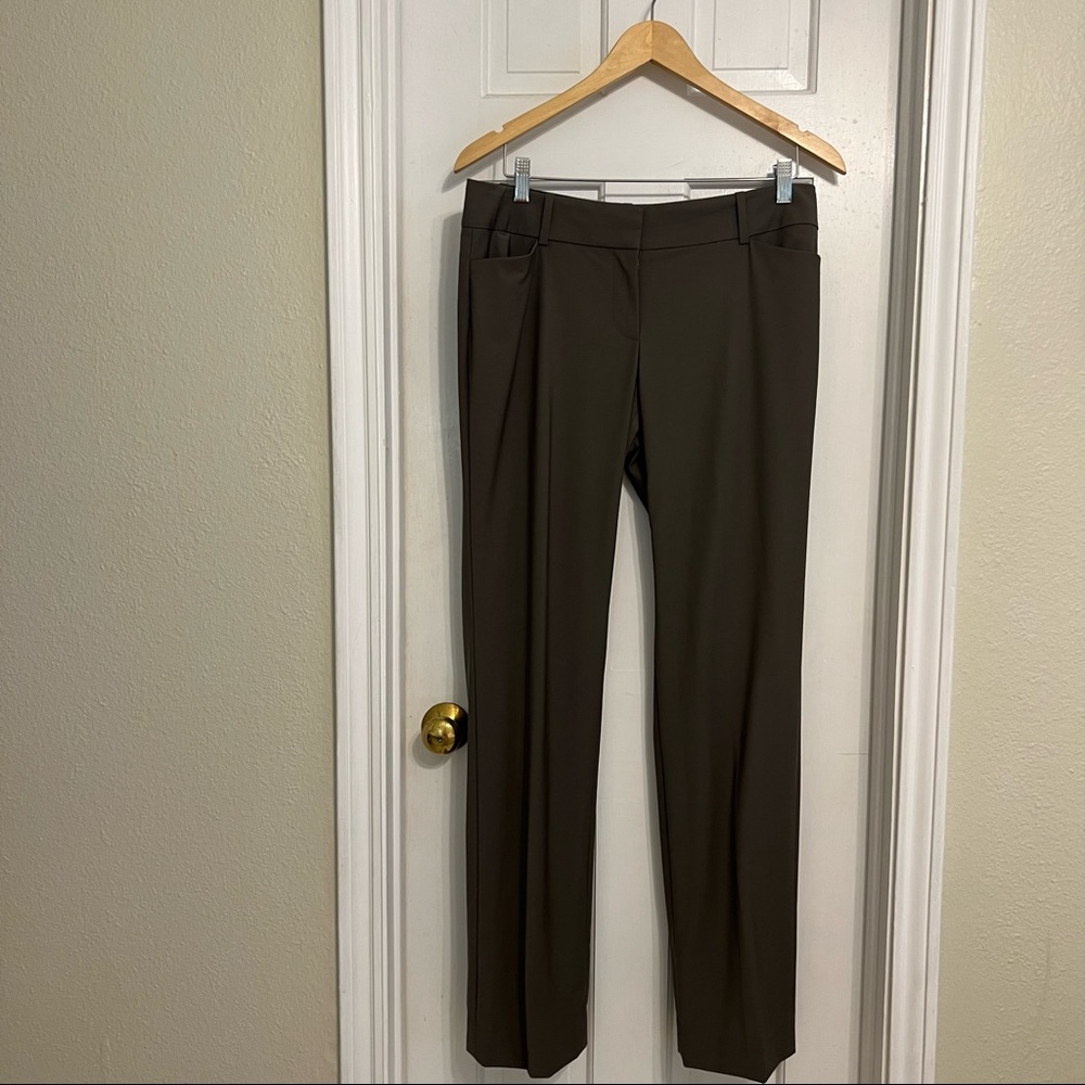 Ann Taylor Fully Lined Taupe Colored Trousers Size 8